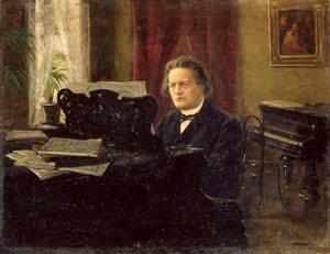Retrato do compositor Anton Rubinstein (1829-1894)